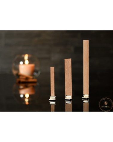 Mèche en bois pour bougies Ø 70 – 80 mm 